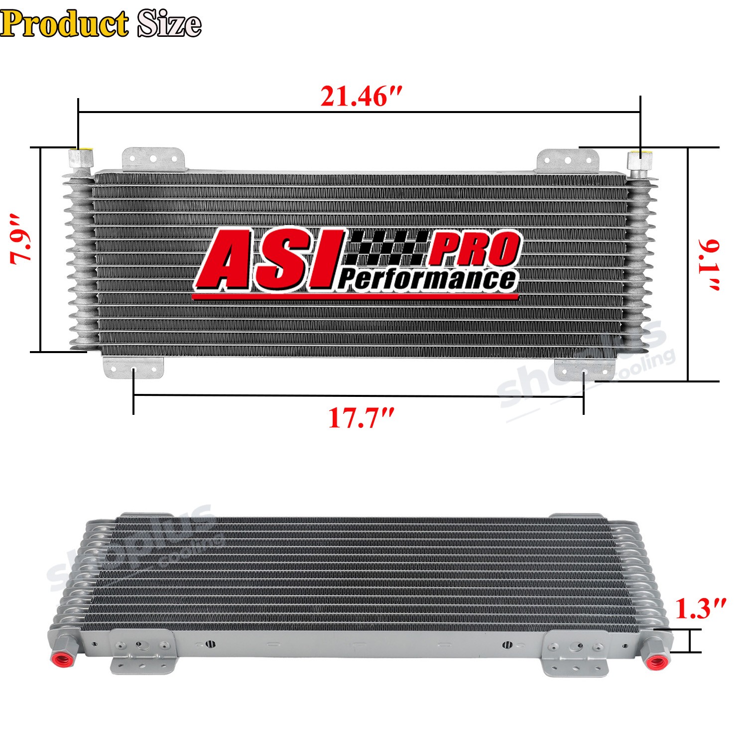 Transmission Oil Cooler Shroud Fan Tru-Cool 40,000 40k GVW Low-Pressure Drop.