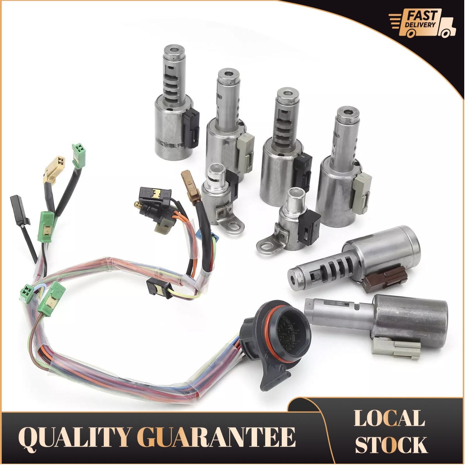 1 set of wired gearbox solenoid valve suitable for Ford TF80SC and TF-81SC