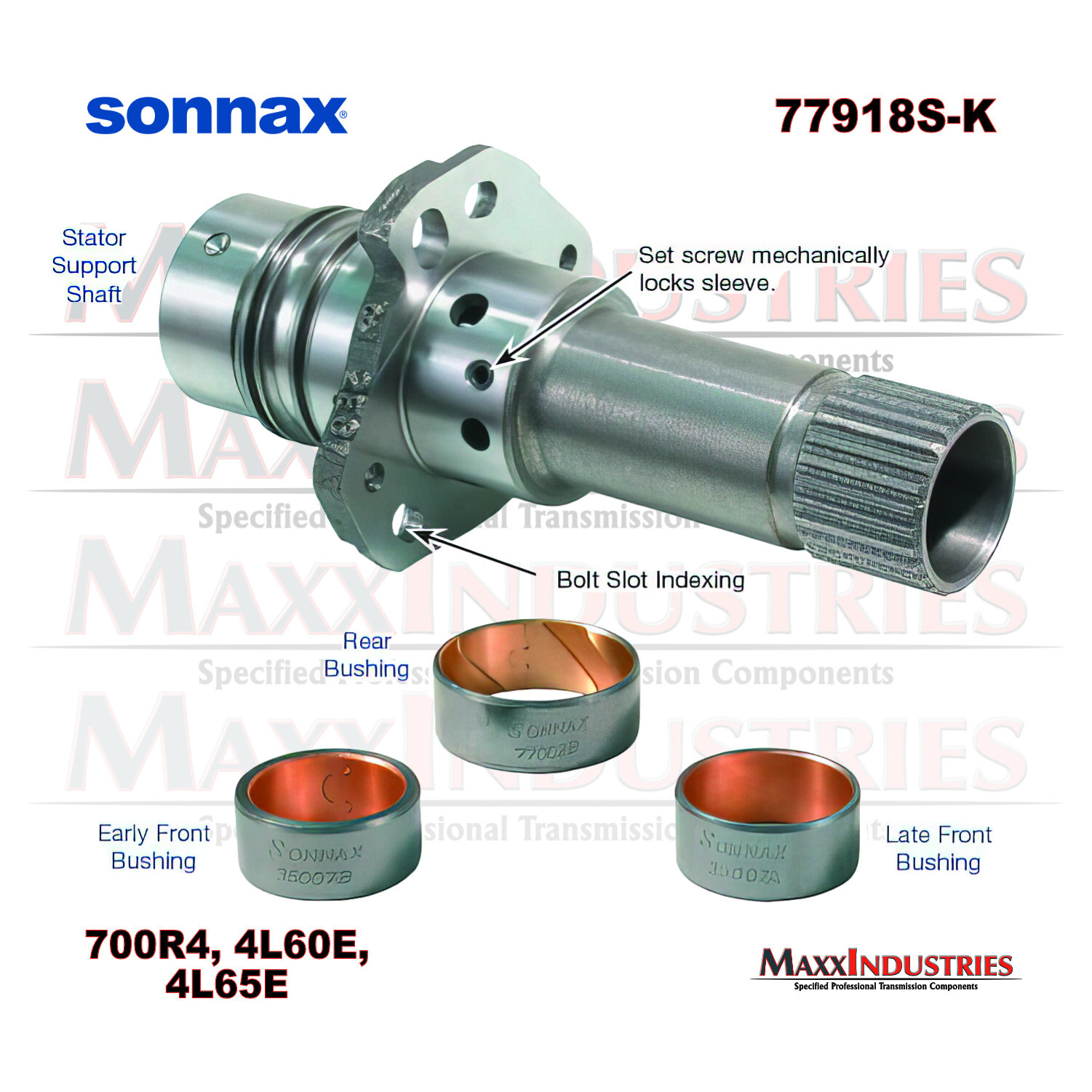 Sonnax 77918S-K 700R4 4L60E Transmission Stator Support Shaft (298mm) (6.830″)