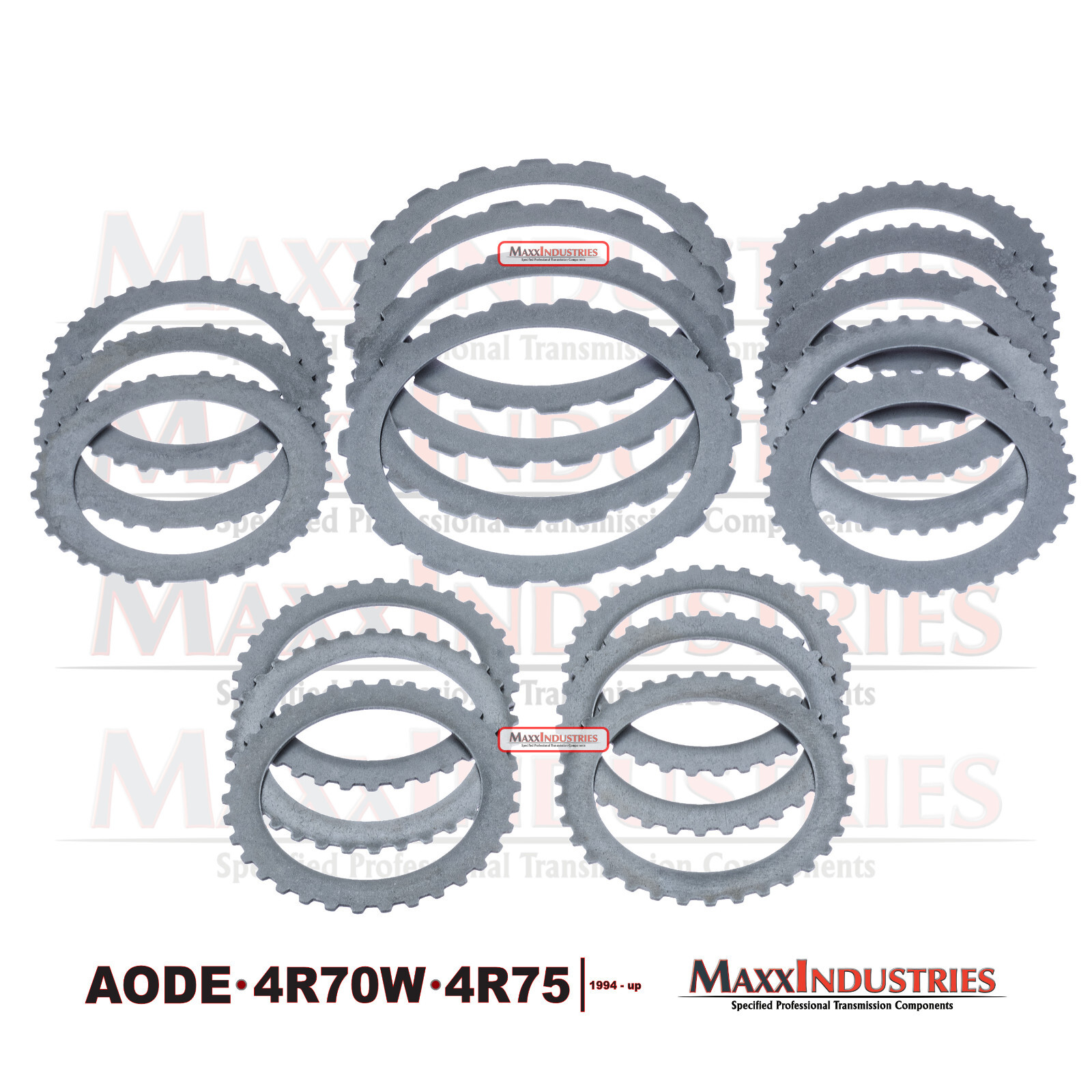 1994-UP AODE 4R70W 4R75 Ford Transmission Rebuild – Steel Clutch Plate Kit 18pc
