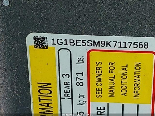 Automatic Transmission Gasoline Mnu Opt Fxn Fits 19 CRUZE 1989031