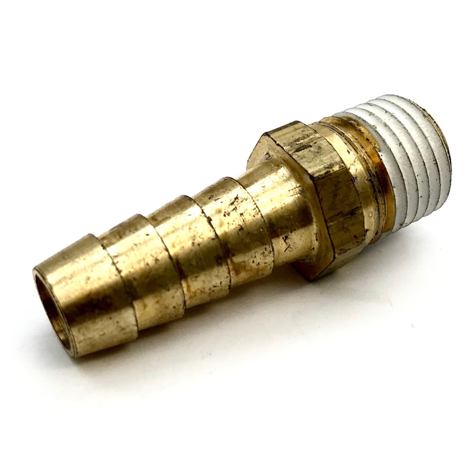 Transmission Cooler Line Fitting 3/8″ Hose Barb to Male 1/4″ Pipe NPT Fitzall
