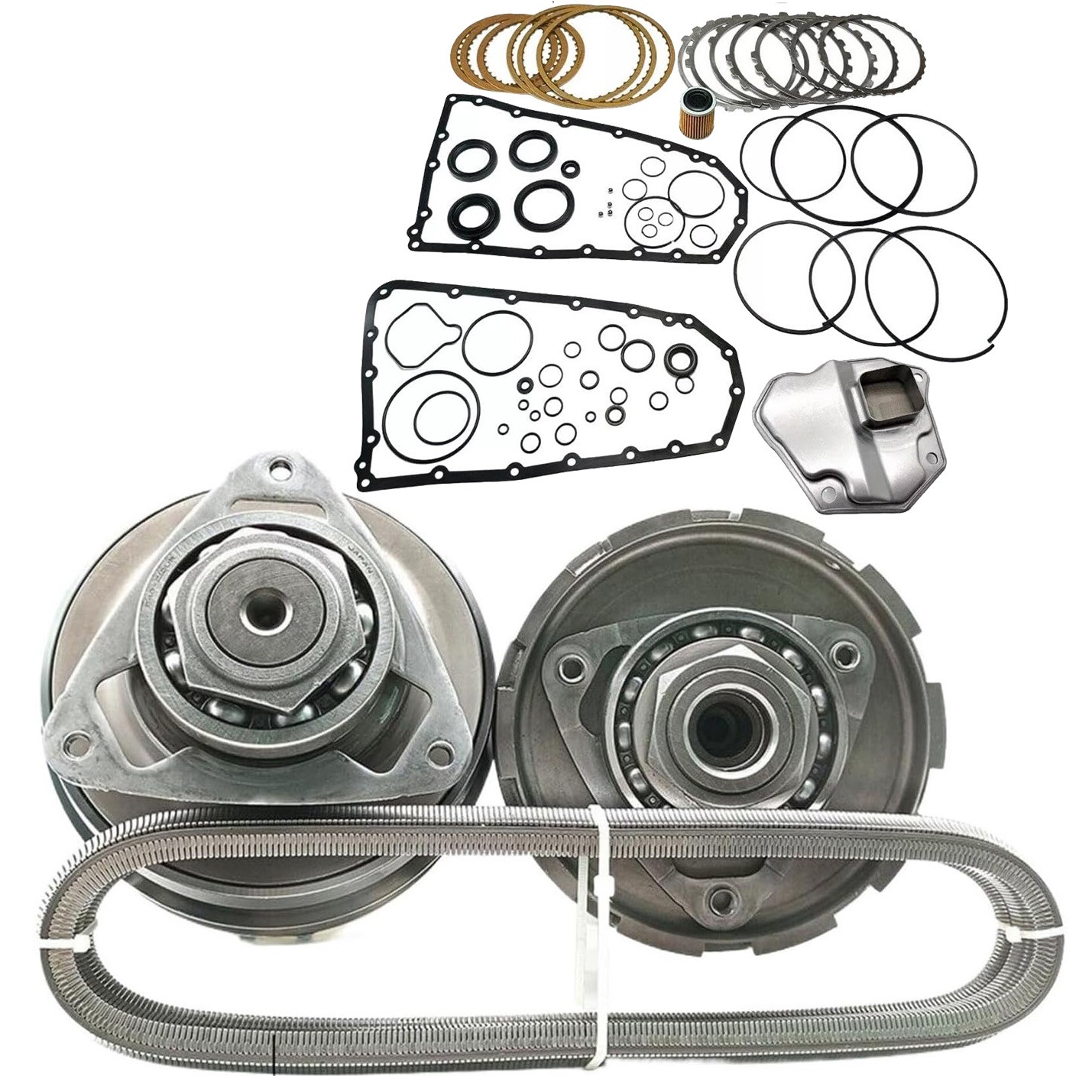 RE0F10A JF011E Transmission CVT Pulley With Belt+Chain ＆ Rebuild Kit for Nissan