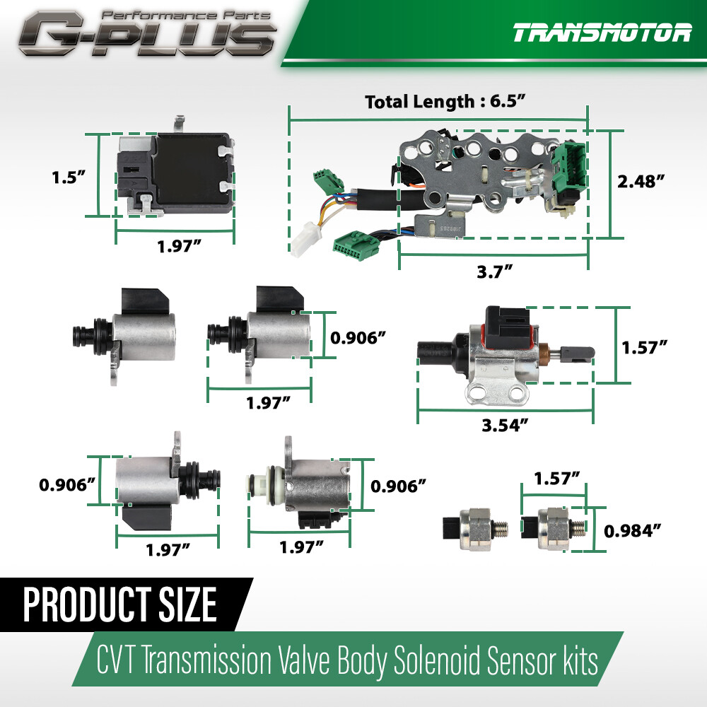 JF011E RE0F10A F1CJA for Nissan CVT Transmission Valve Body Solenoid Sensor Kit