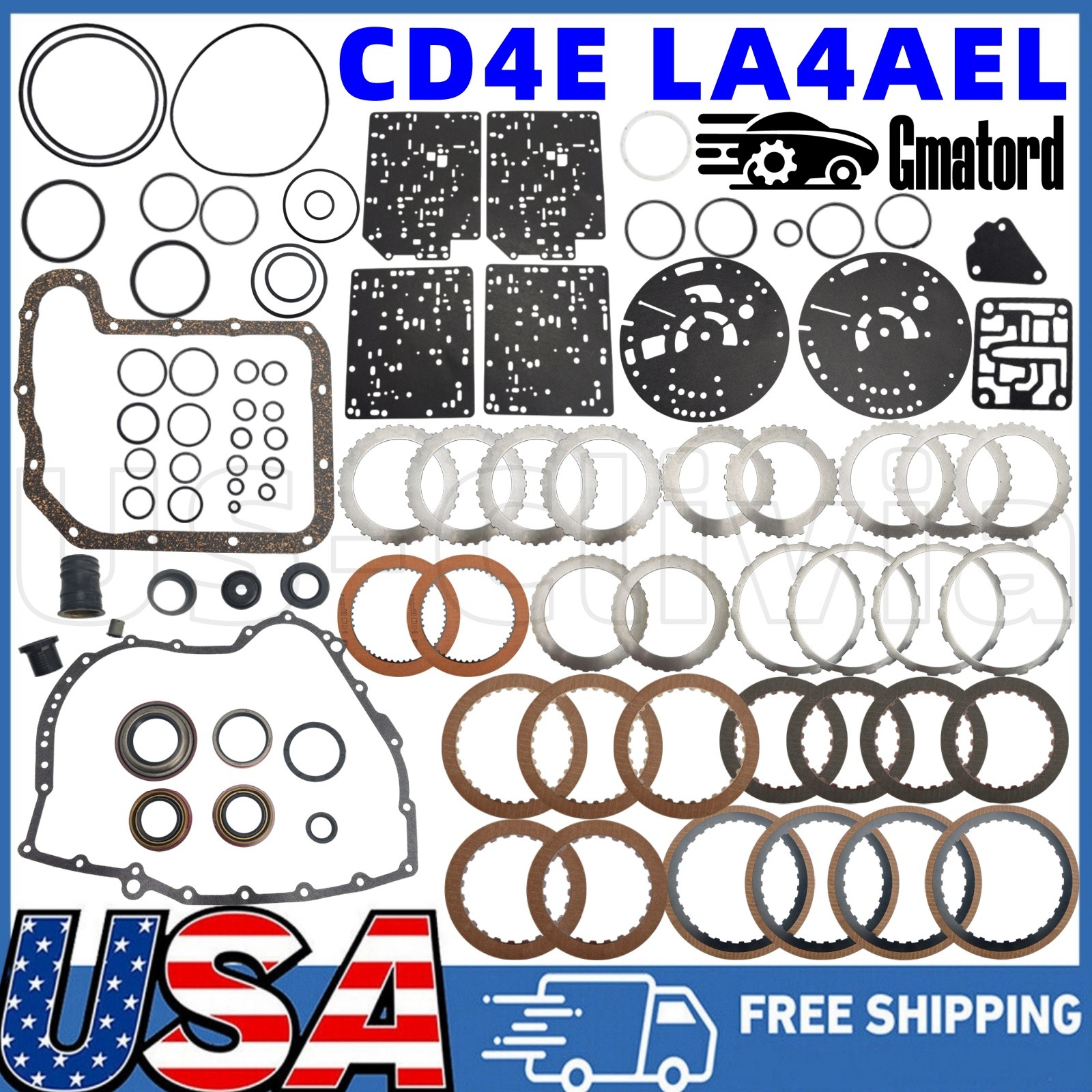 CD4E LA4AEL Transmission Master Overhaul Rebuild Kit for Ford Mazda Mercury 2.5L