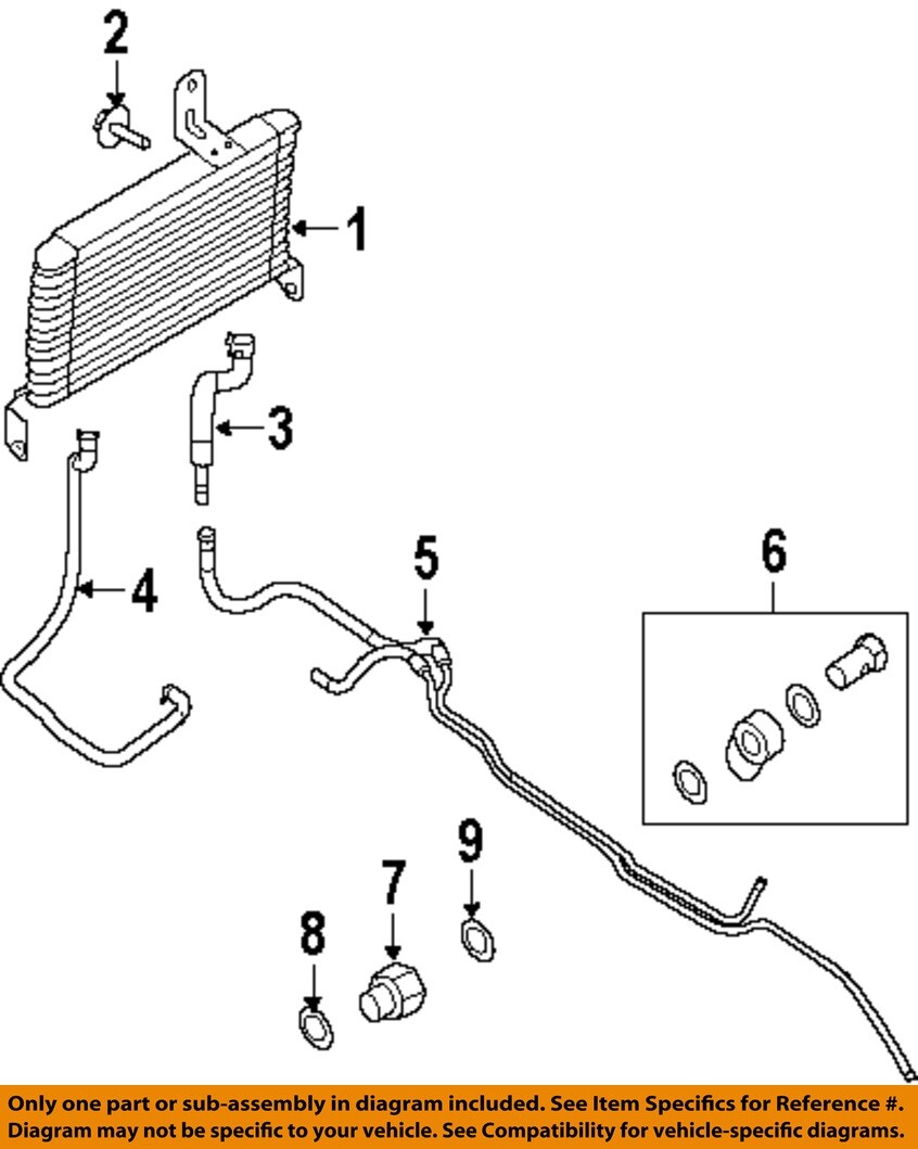 FORD OEM 08-26 E-150 Cooling Trans Oil Cooler-Trans Cooler 8C2Z7A095F