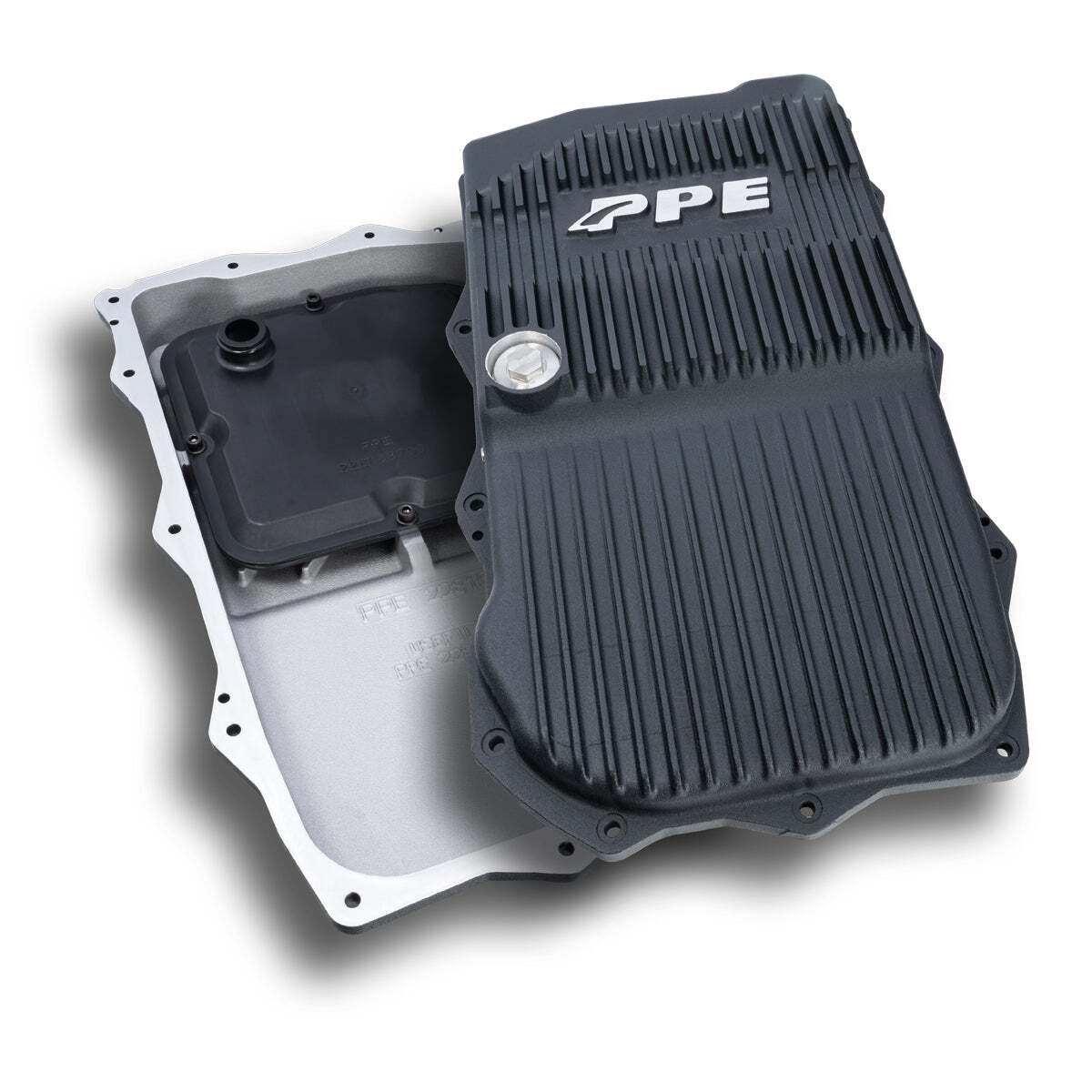 PPE HD Black Aluminum Transmission Pan For 18-22 850RE Jeep Wrangler JL/JT