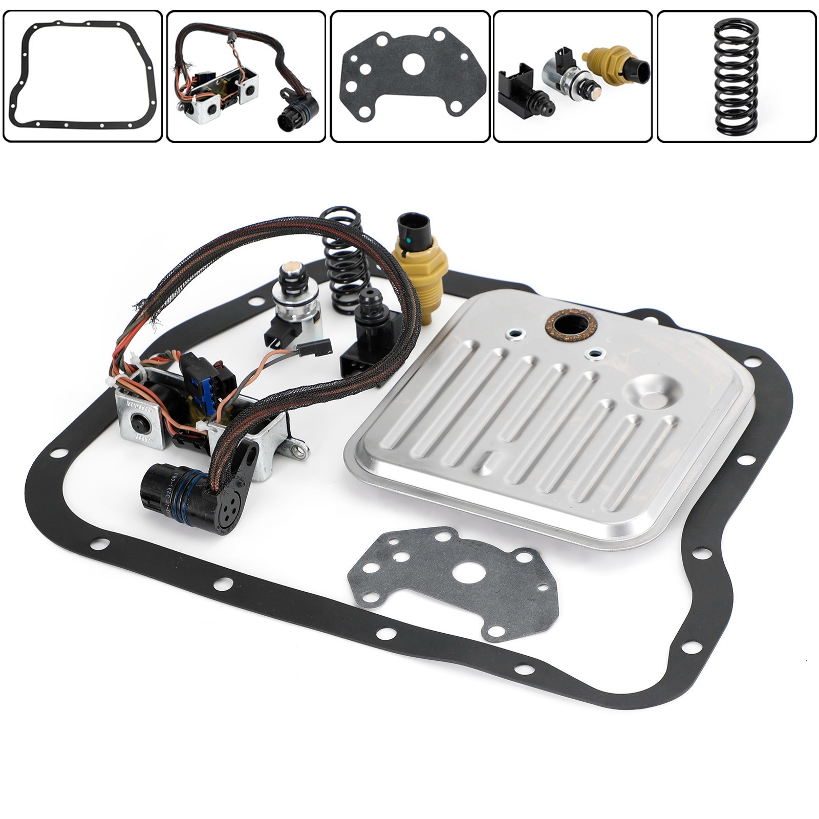 A518 46RE 48RE Transmission Filter Kit w/ Solenoid +Sensor Set 2000-Up CA