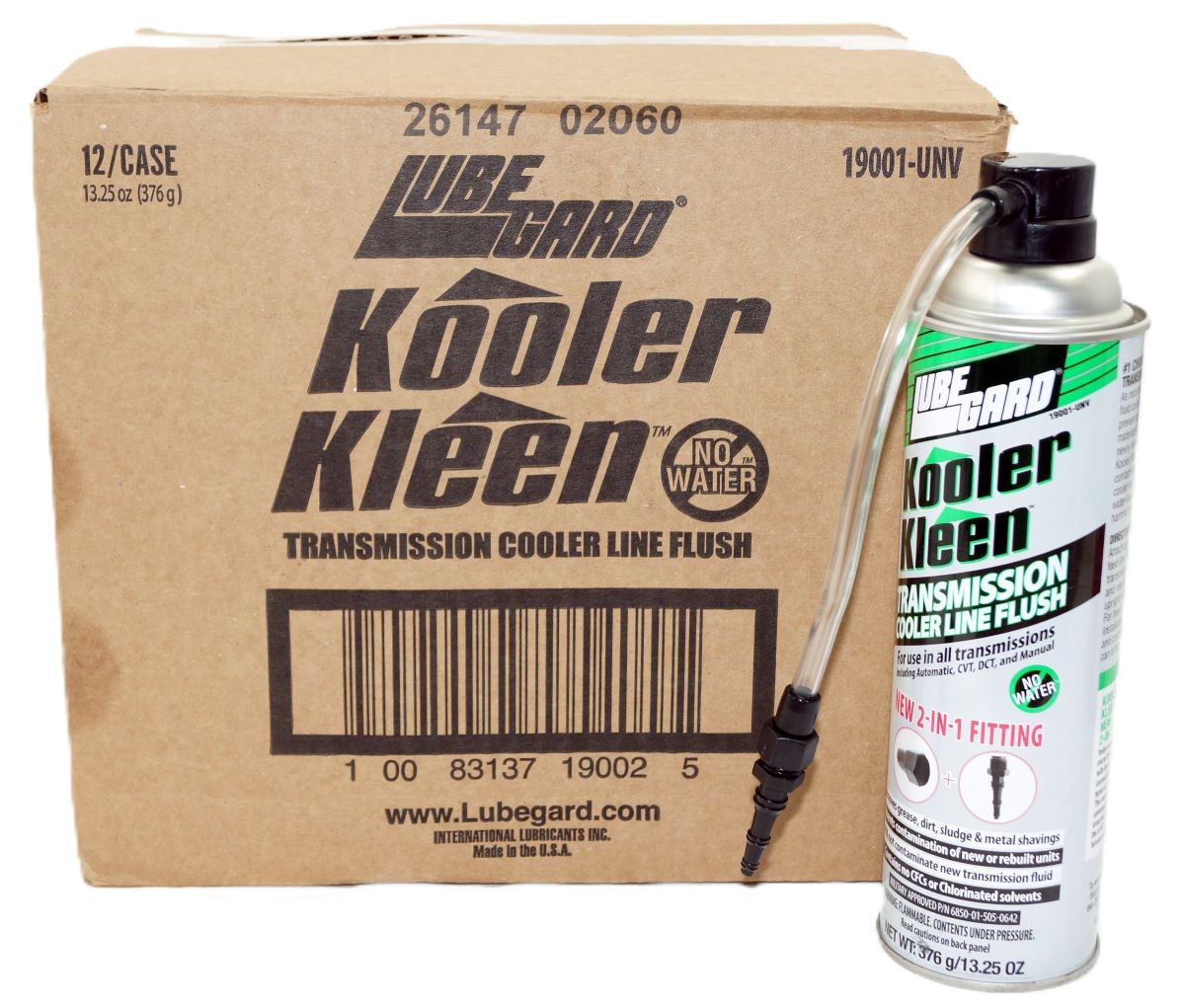 Case of 12 LubeGard 19001 Kooler Kleen Transmission Cooler & Line Flush 2in1 Tip
