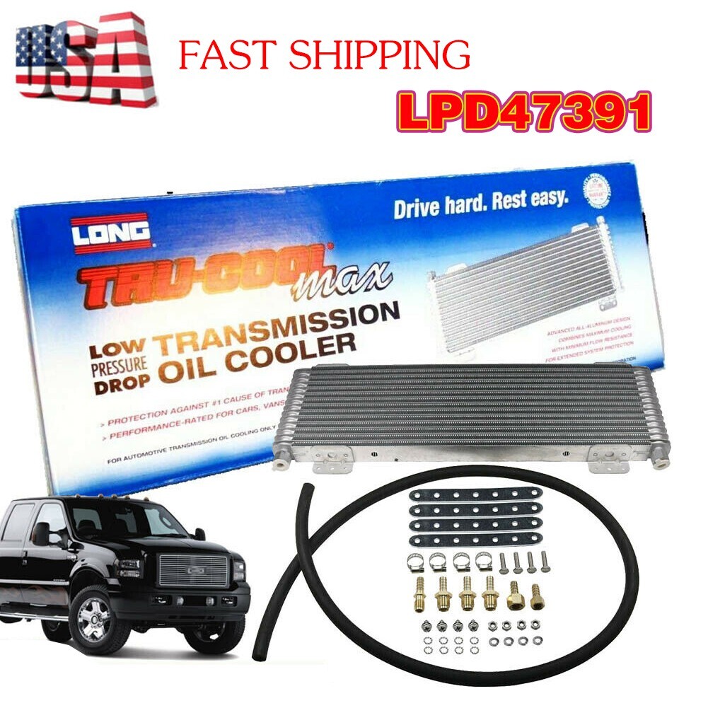 Transmission Oil Cooler Low Pressure Drop Max 40,000 GVW Tru-Cool LPD47391