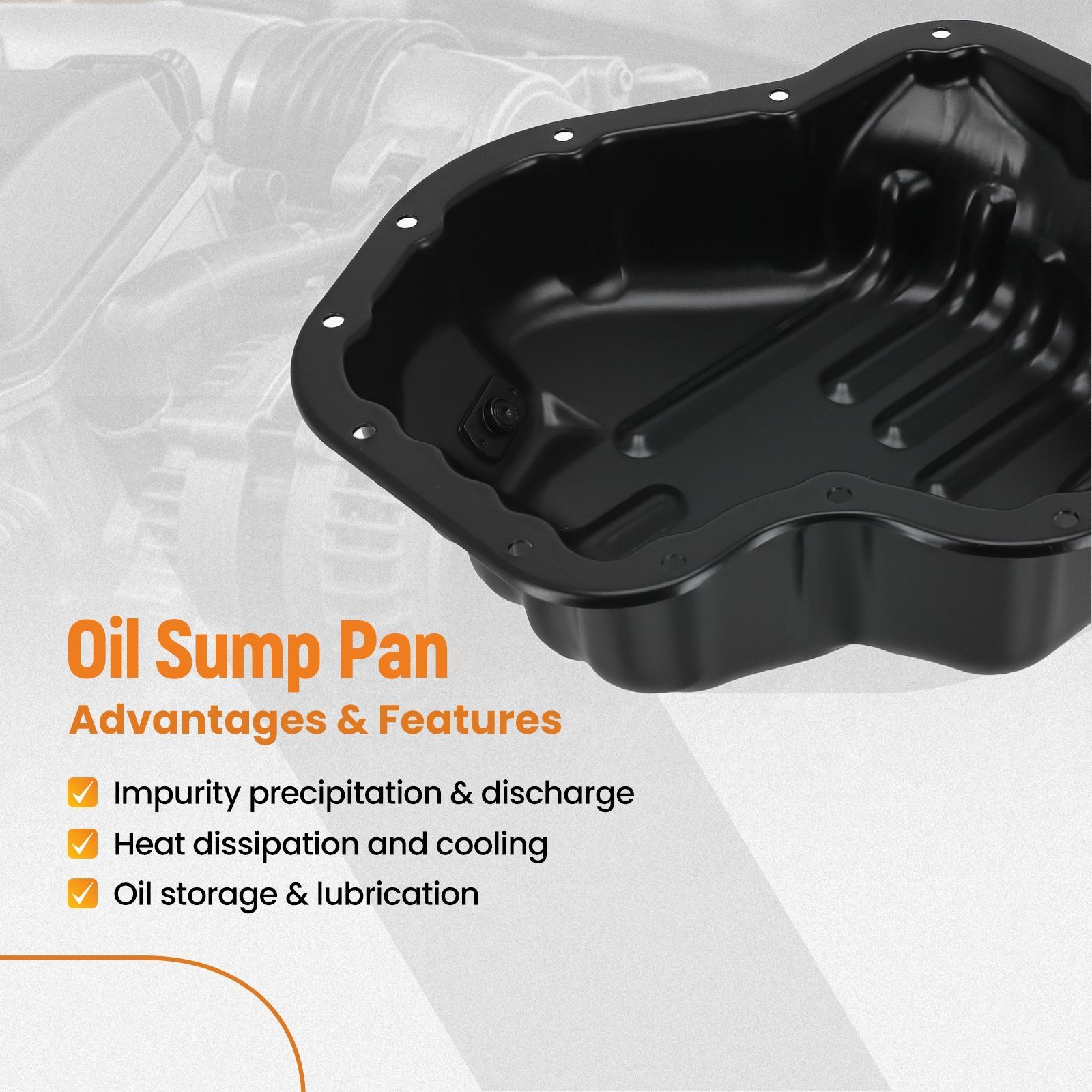 Trans Oil Pan for Hyundai Accent Elantra Kona 2018-2020 452802F000